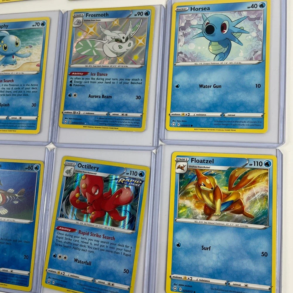 Pokemon Card Lot Water Type Frosmoth Shiny Octillery Kingdra Holo 15pc